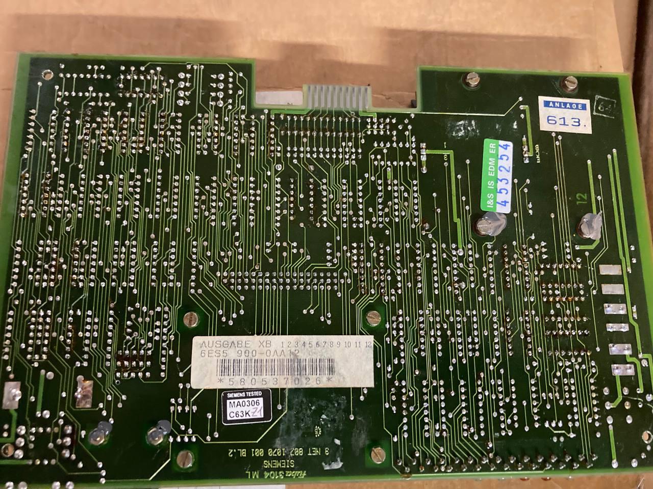 Контроллер Simatic S5 SIEMENS 6ES5900-0AA12