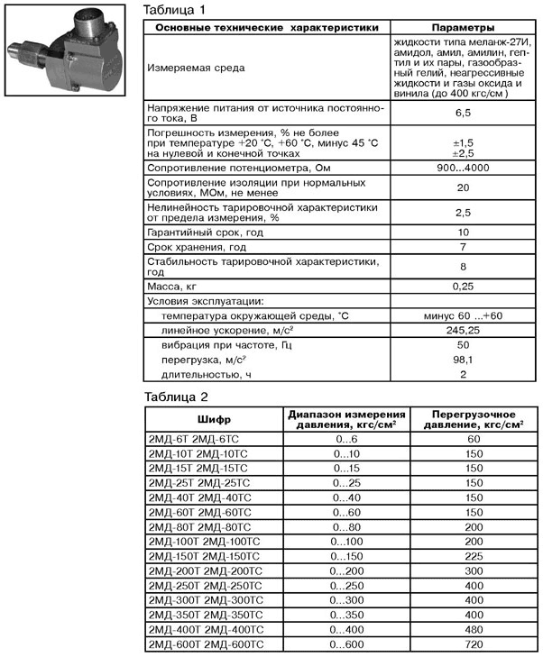 датчик 2МД-6Т