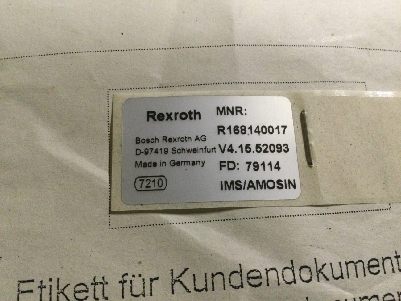 Линейный направляющий Блок Rexroth R165342220