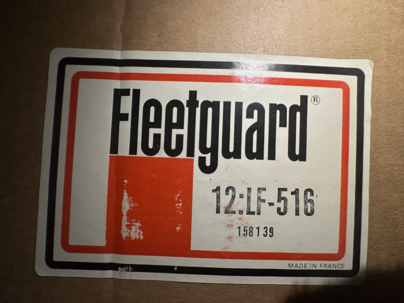 масляный фильтр Fleetguard LF516